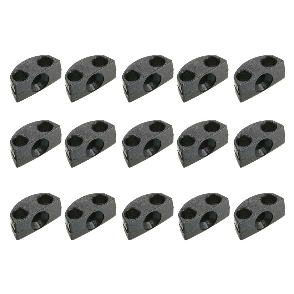 Kayak Eyelet Kit: 15 Pieces Of Nylon Kayak Deck Rope Cord Attachment Assembly