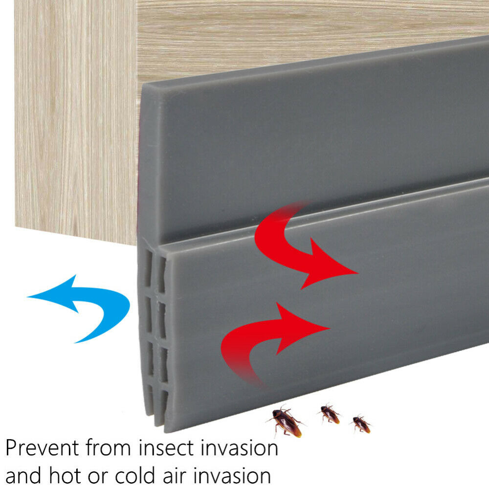 Door Seal Under Door Weather Stripping Sweep Bottom Seal Strip Draft Stopper