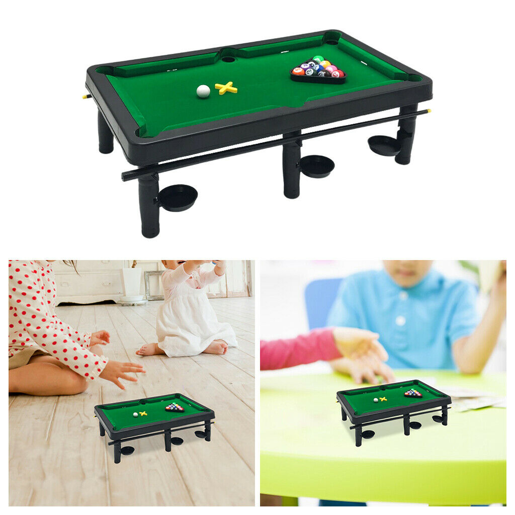 Mini Tabletop Pool Set Mini Tabletop Billiards School Indoor Junior Gift