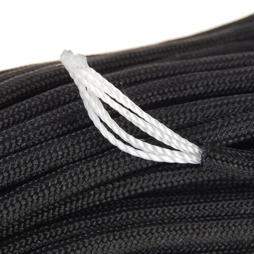 100ft Paracord 550 Parachute Cord 7 Strand Outdoor Survival Black