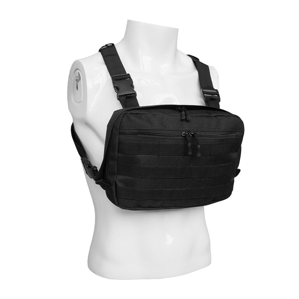 Molle Vest - Waistcoat for Police Training Outdoor Hunting - Adjustable &