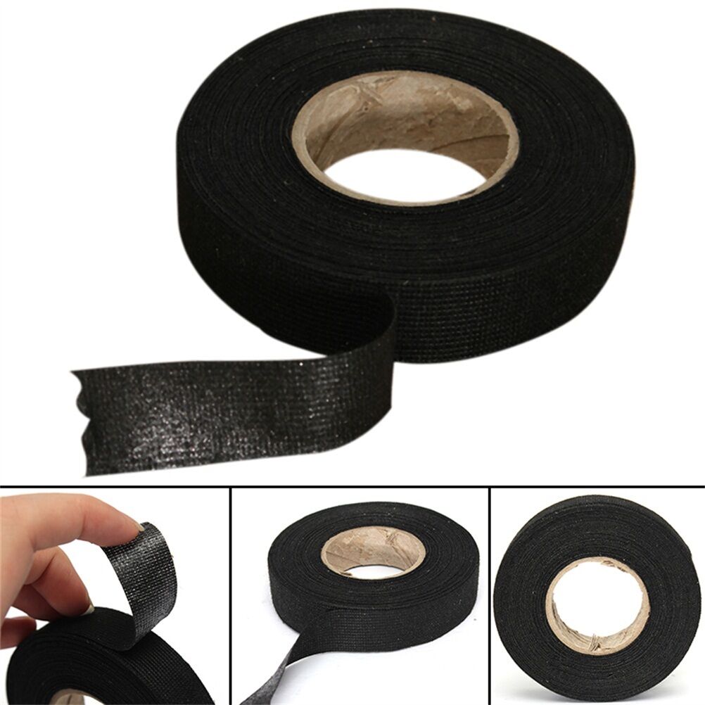 19mm x 15M Looms Cars Wiring Harness Tape Strong Adhesive Cloth Fabric Tap.l8