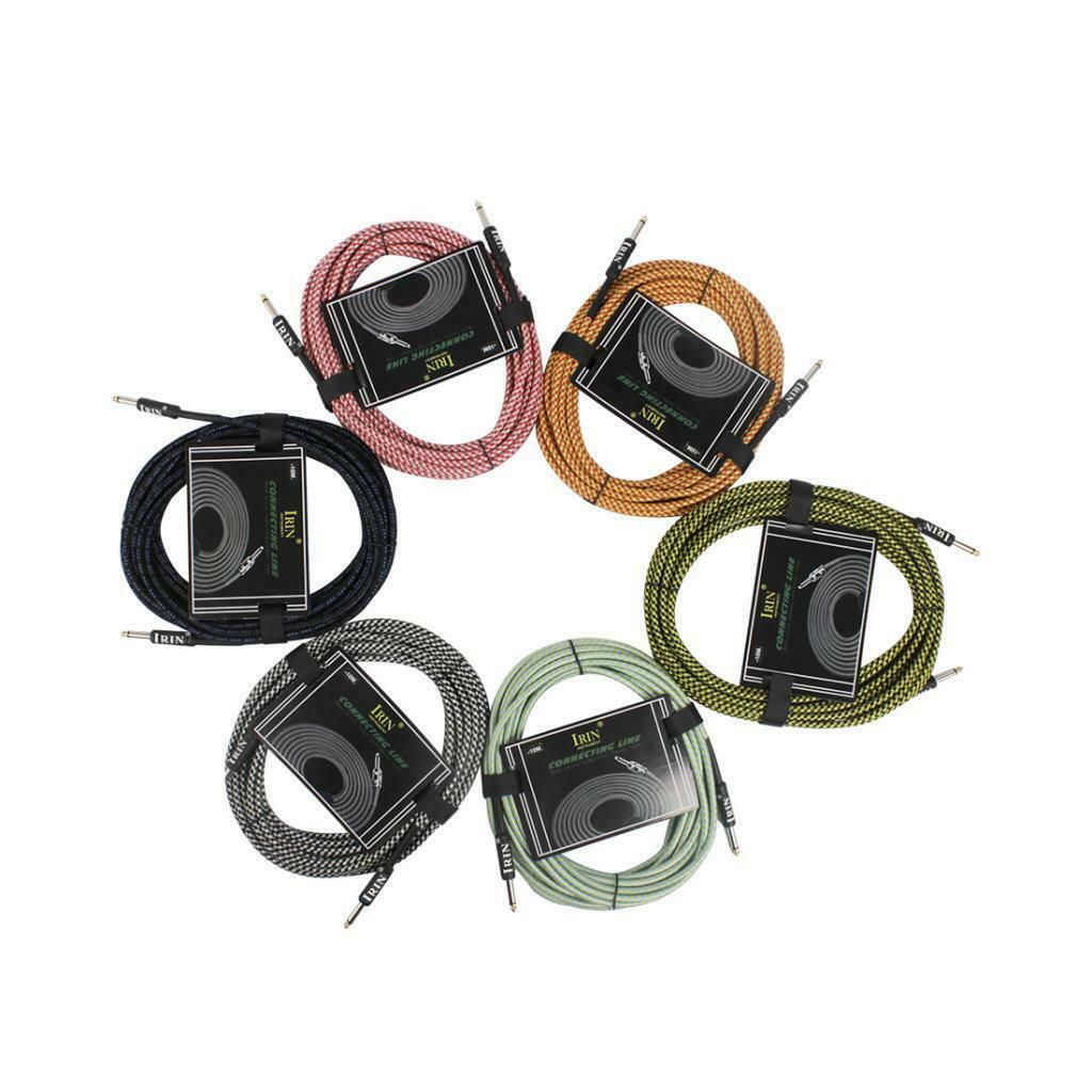 6.35mm Plug Guitar Braided Cable Orange