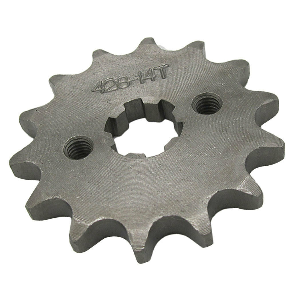 14T Teeth 17mm 428 Chain Front Sprocket Cog Pit Quad Dirt Bike ATV Buggy
