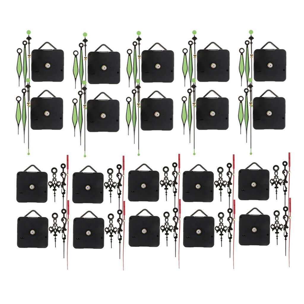 20Pcs Quartz Wall Clock Movement Replacement Accessories Kit Wall Decors