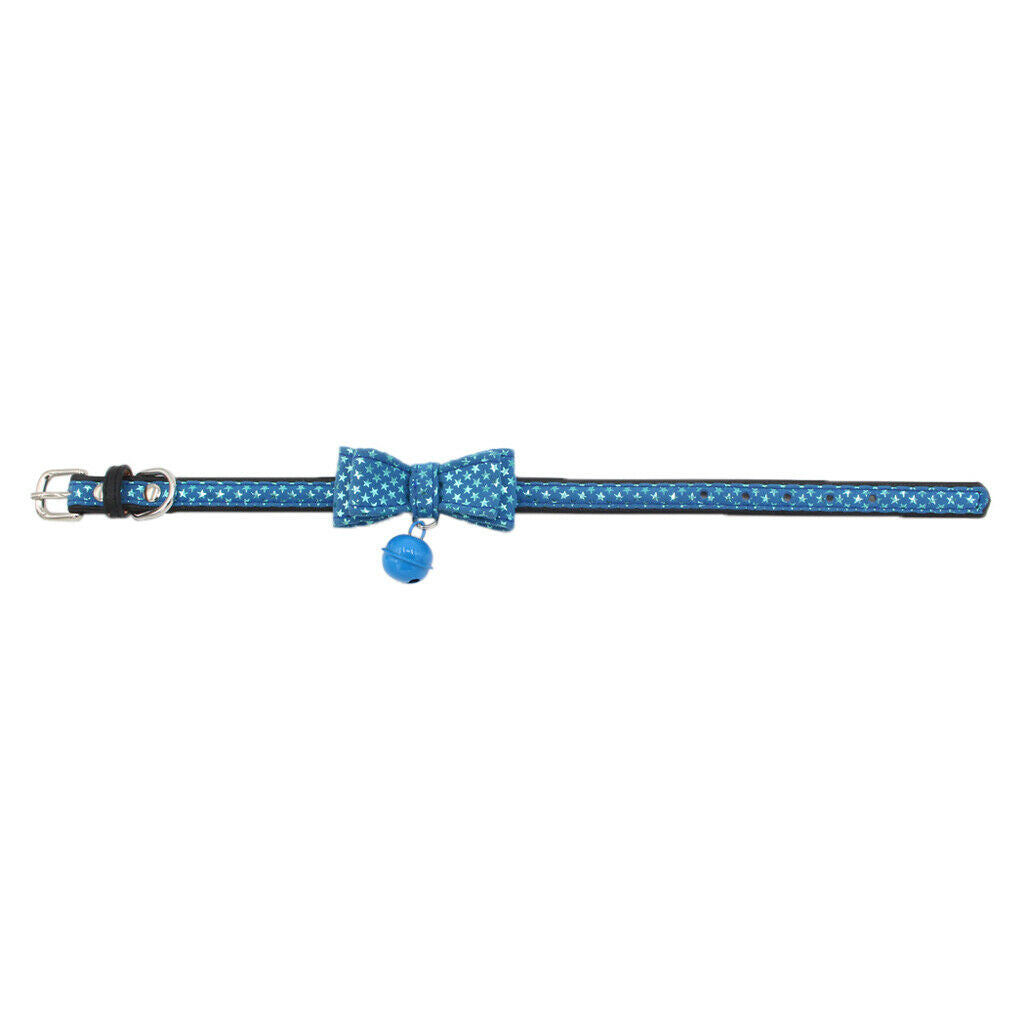 Dog & Cat Pet Star Bow Tie Collar Puppy Kitten Necktie Collar Blue S