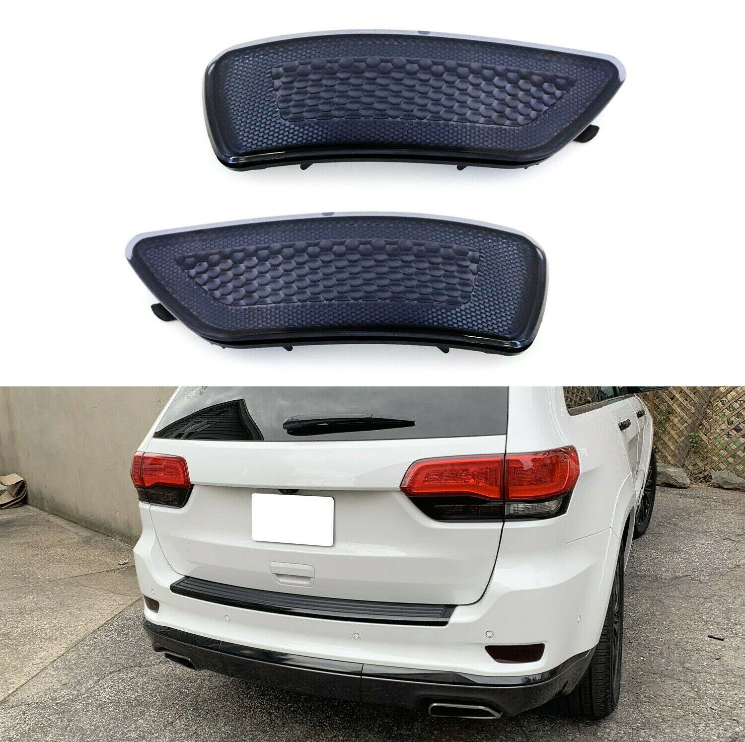 2pcs Rear Bumper Lamps Reflector Light Signal Warning Fits Dodge/Jeep 2011-2018