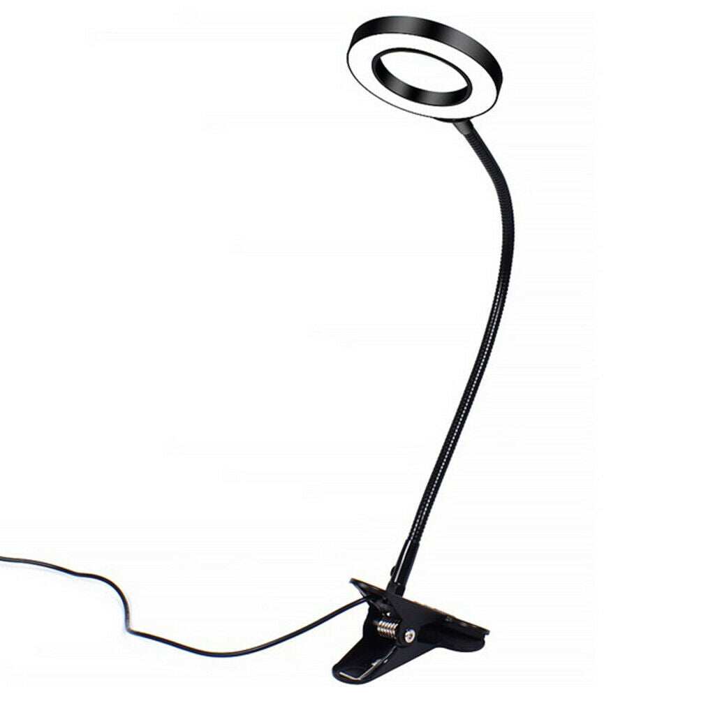 Magnifying Glass Desk Lamp With 3X Magnifier Clip For Reading Crafts