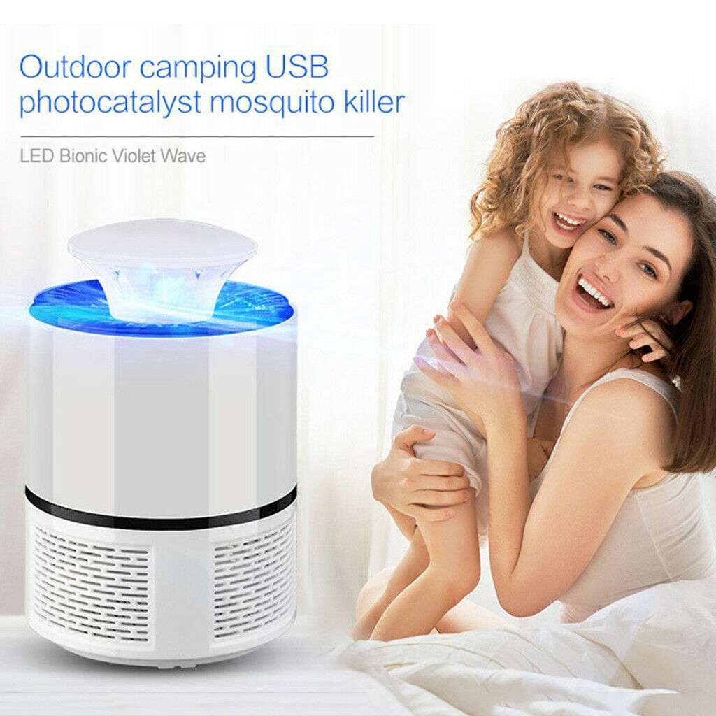 Electric Mosquito Bug Pest Fly Insect Zapper Lantern Killer USB 20-40m White