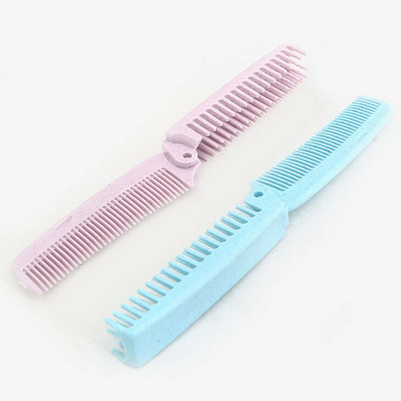 hairdressing portable folding comb hair brush pocket travel anti-static c.l8