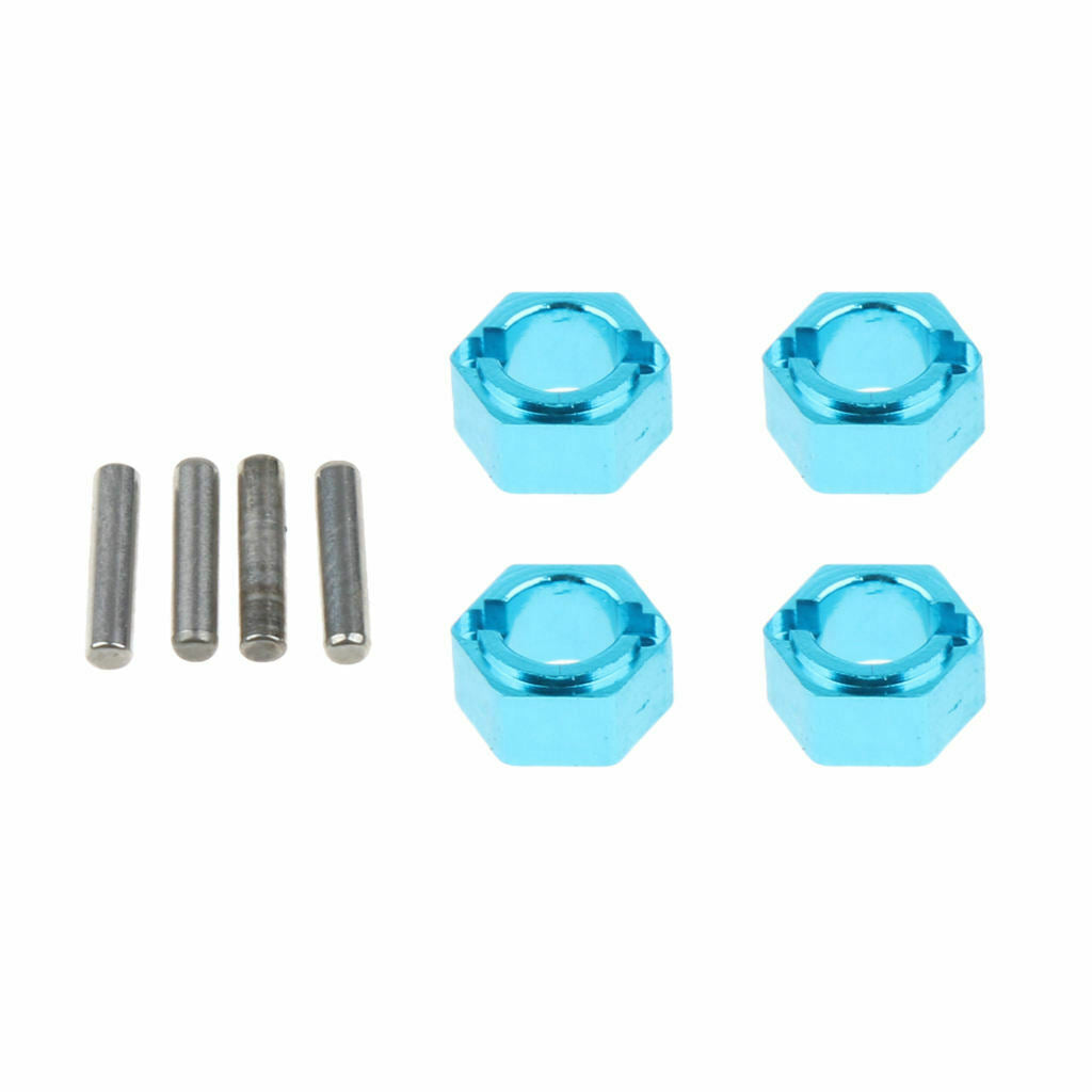 7mm Wheel Hub Hex Drive Adapter with Pins for WLtoys 1/18 RC Racing Car Accs