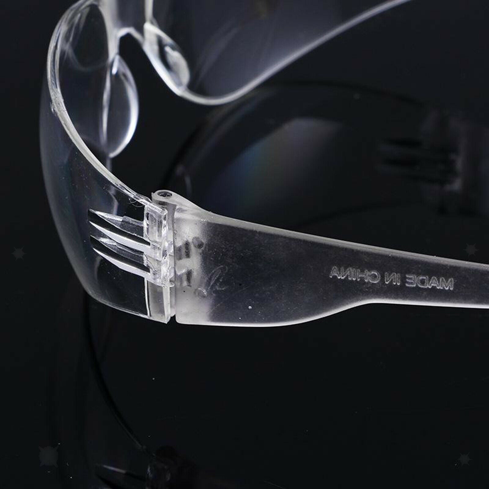 Safety Glasses Transparent Frame for Men Women Laboratory Chemicals Construction