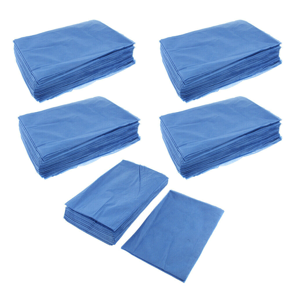 Lots 100 Disposable Non-Woven Bed Cover Massage Table Paper Sheet Breathable