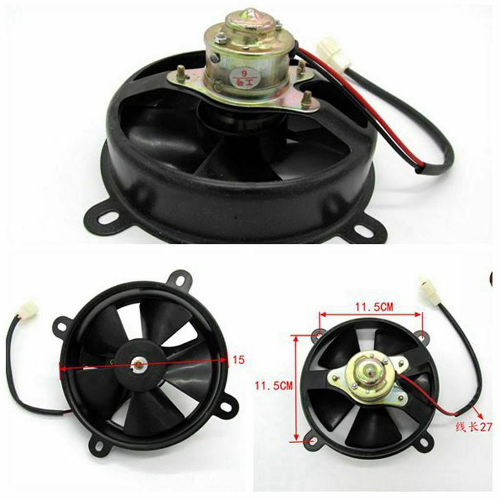 Radiator Thermo Electric Cooling Fan for 150cc 250cc ATV Go Kart