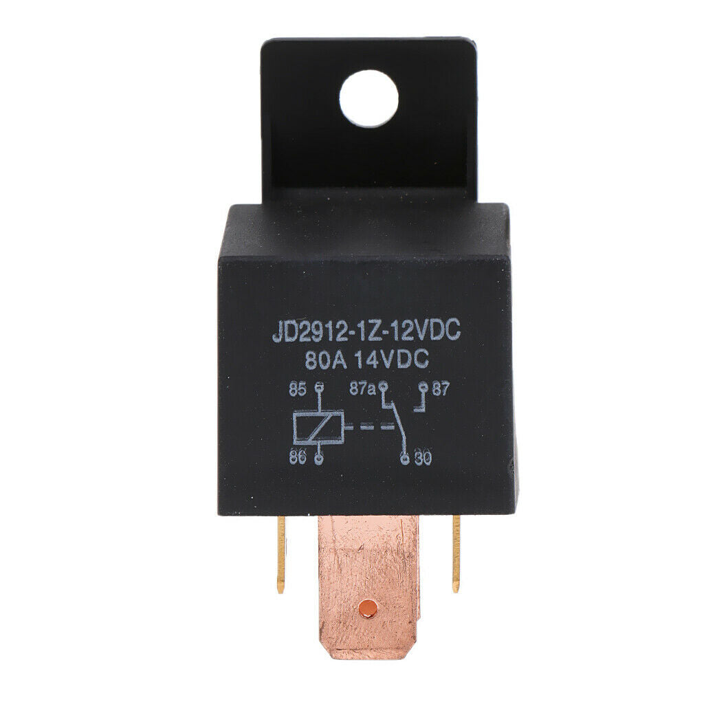 2X 12V 5 PIN Car Truck Automotive 80 AMP SPDT Change Over Relay with Bracket