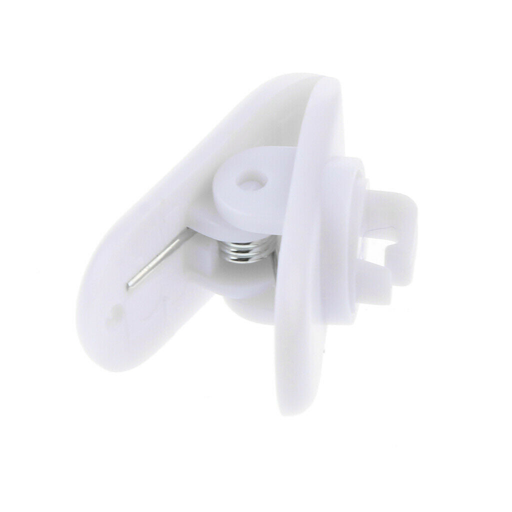 Pieces Earphone Lavalier Mic Tidy Cable Wire Lapel Collar Clip holder White