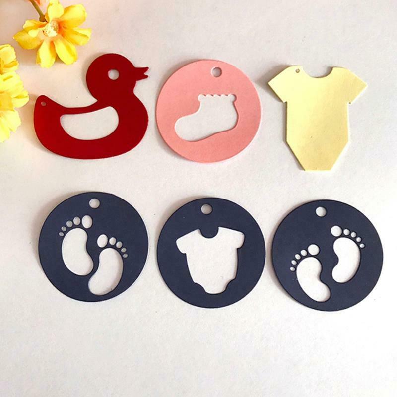 Baby Tags Metal Cutting Dies Stencil Scrapbooking DIY Album Stamp Paper Emboss