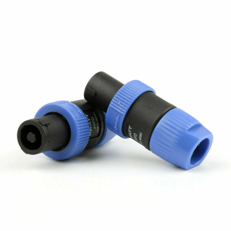 25 X Speakon Blue 4 Pin Male Plug Compatible Audio Cable Adapter B01. AT2
