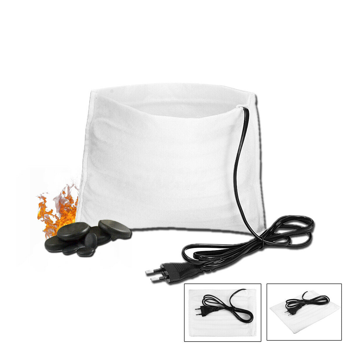 220V Electric Heating SPA Massage Stone Lava Rocks Electric Heating Bag  HOT