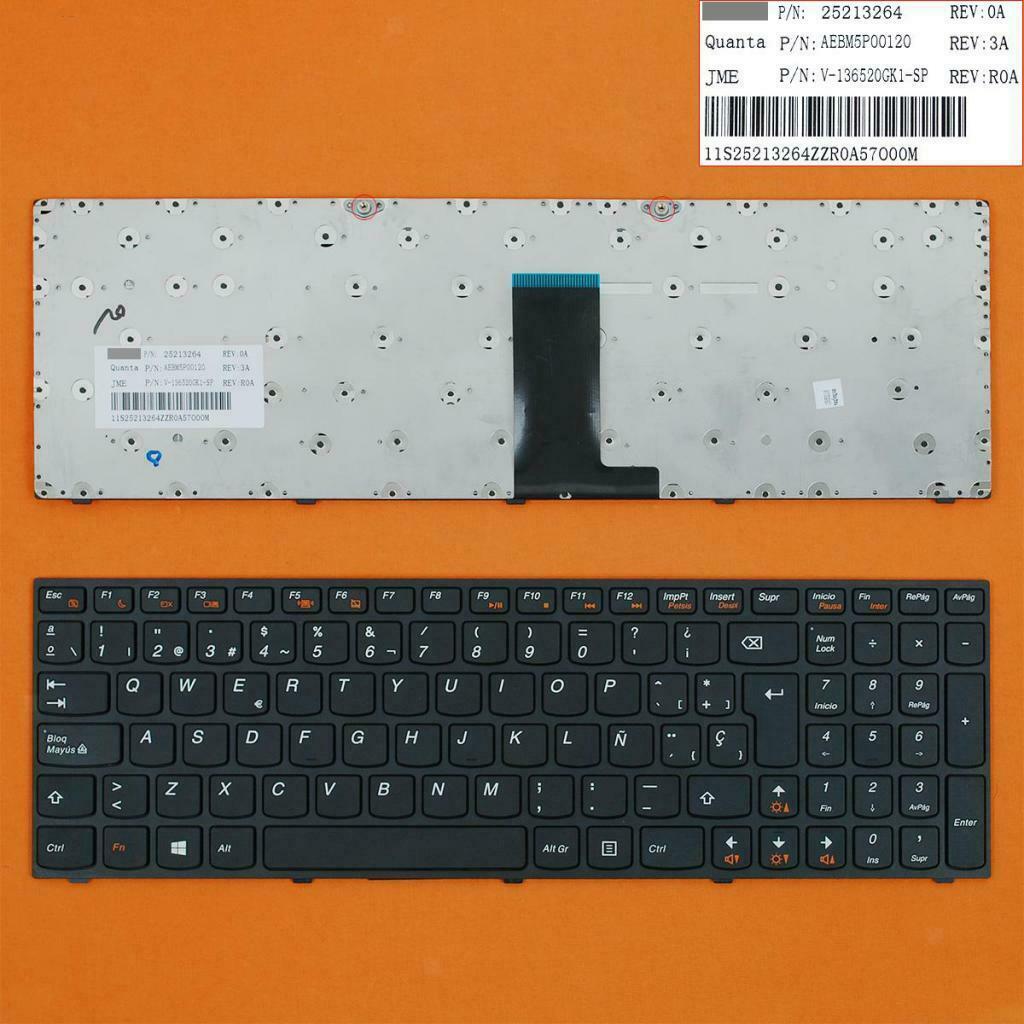 New Spanish Language Layout Keyboard w/ Numeric for Lenovo B5400 Laptop