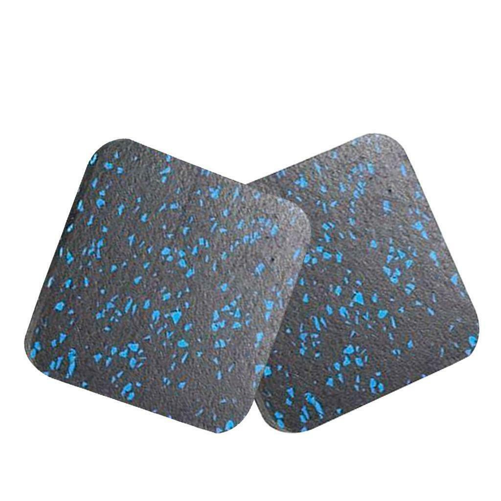 2 Pairs Treadmill Shock Absorbing Mat Furniture Rubber Gym Workout Mat