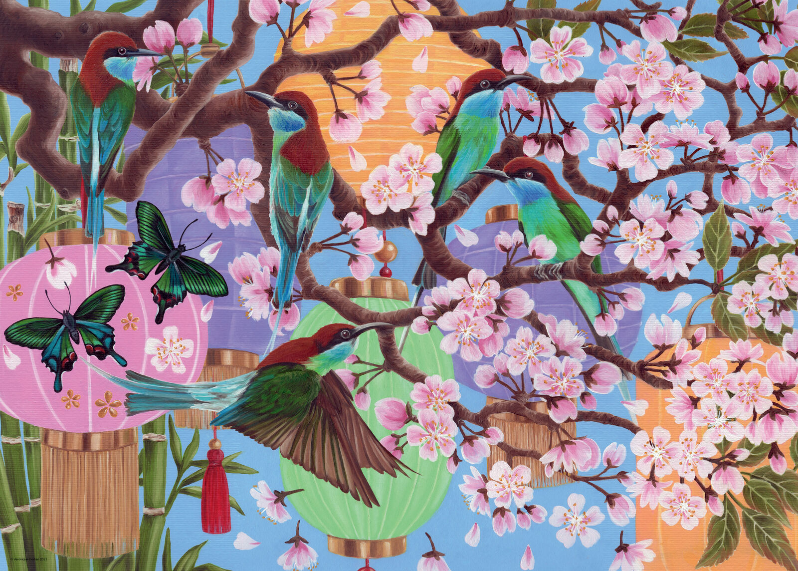 16764 Ravensburger Cherry Blossom Time Jigsaw Puzzle 1000 Piece Age 12 Years+