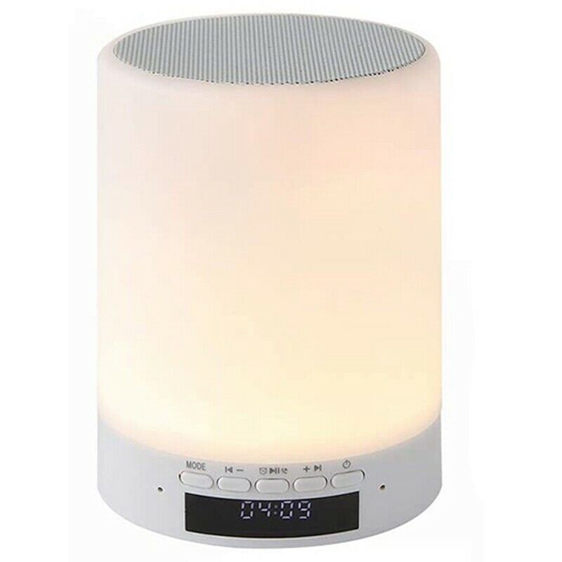 Bluetooth Speaker Night Lights,Press Discoloration LED Light,Smart Alarm ClockD9