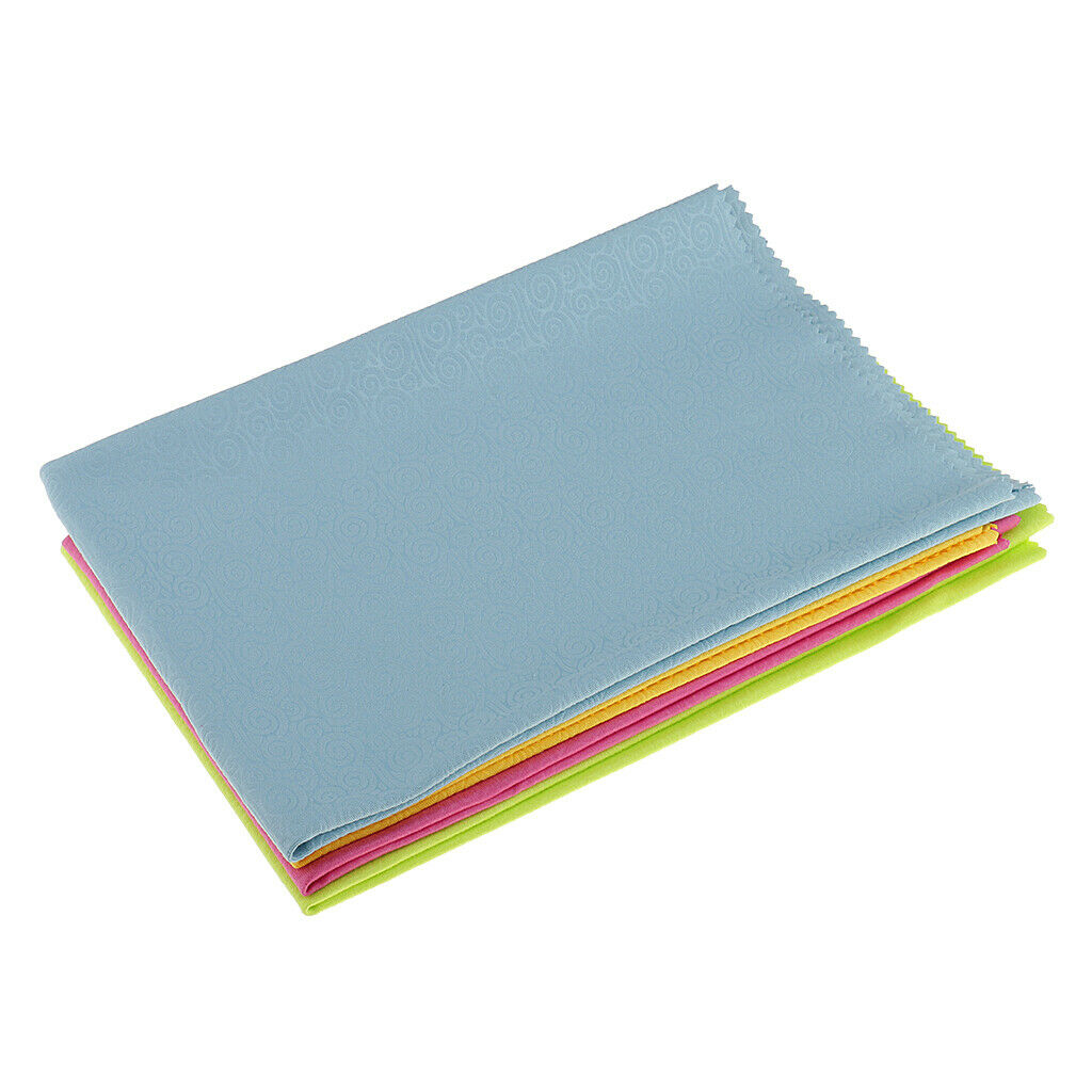 Large 4-Pack Microfiber Cleaning Cloths For Eyeglasses, Camera Lens, Cell