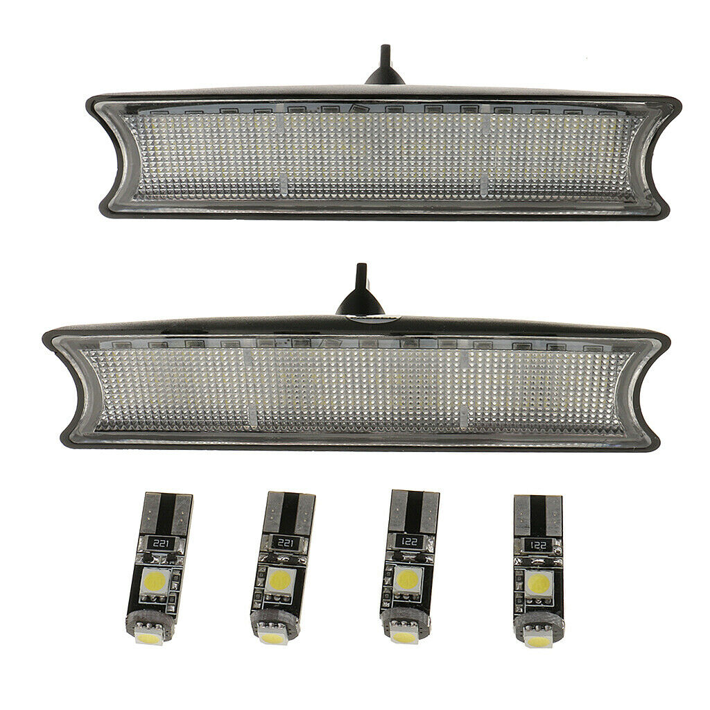 Interior LED Dome Overhead Reading Roof Lamp Kit For BMW X5 E53 00-06 Black