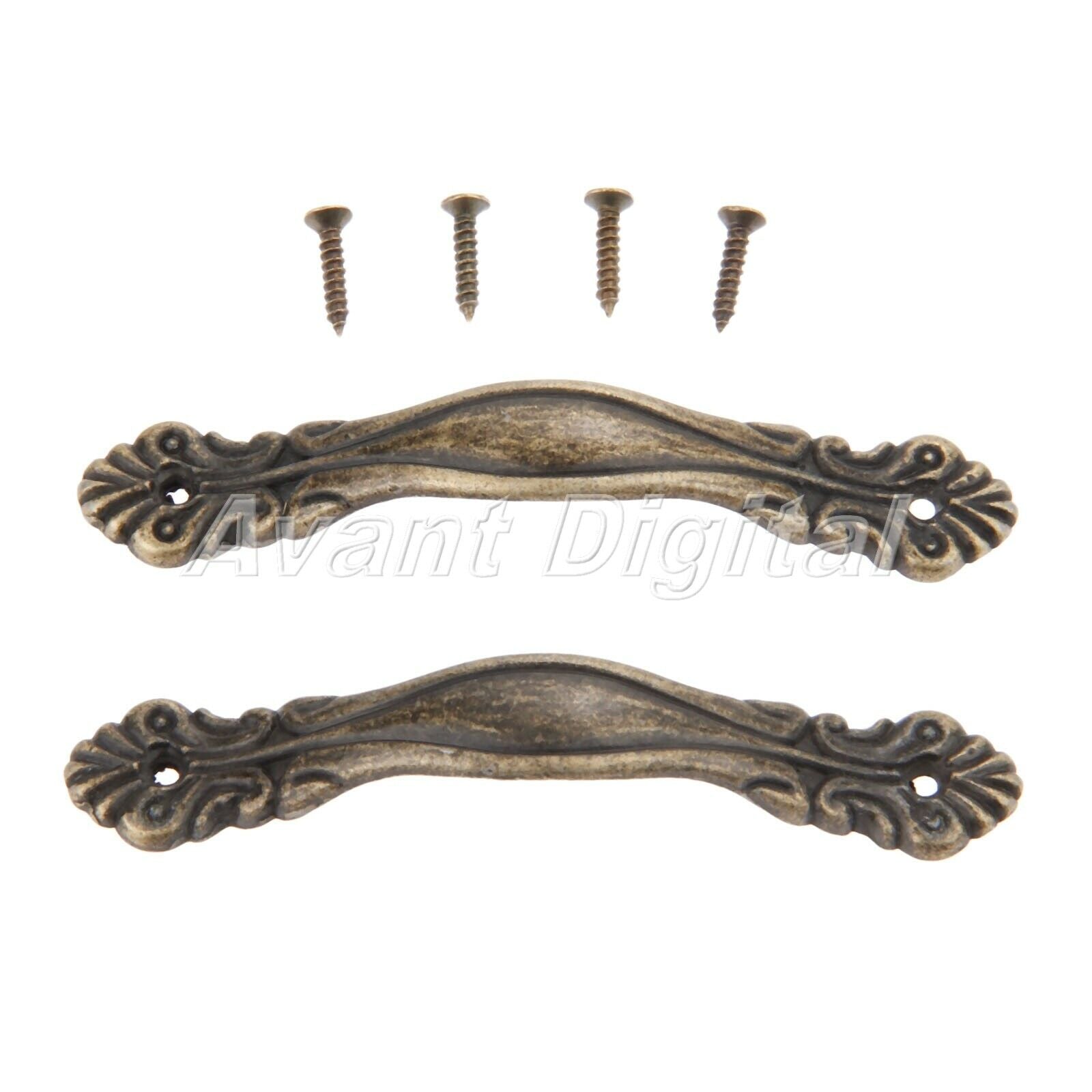 2pcs Elegant Furniture Door Knobs Cupboard Drawer Cabinet Pull Handles Hardware