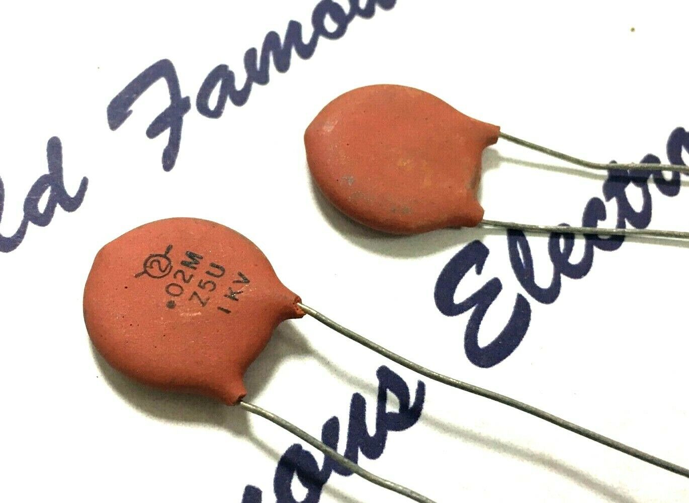 1pcs - Sprague 0.02M 0.02uF 1000V 1KV Z5U Ceramic Capacitor NOS