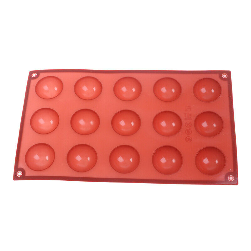 Hemisphere Shape Silicone 15Holes Baking Accessories Bakeware Kitchen Mo.l8