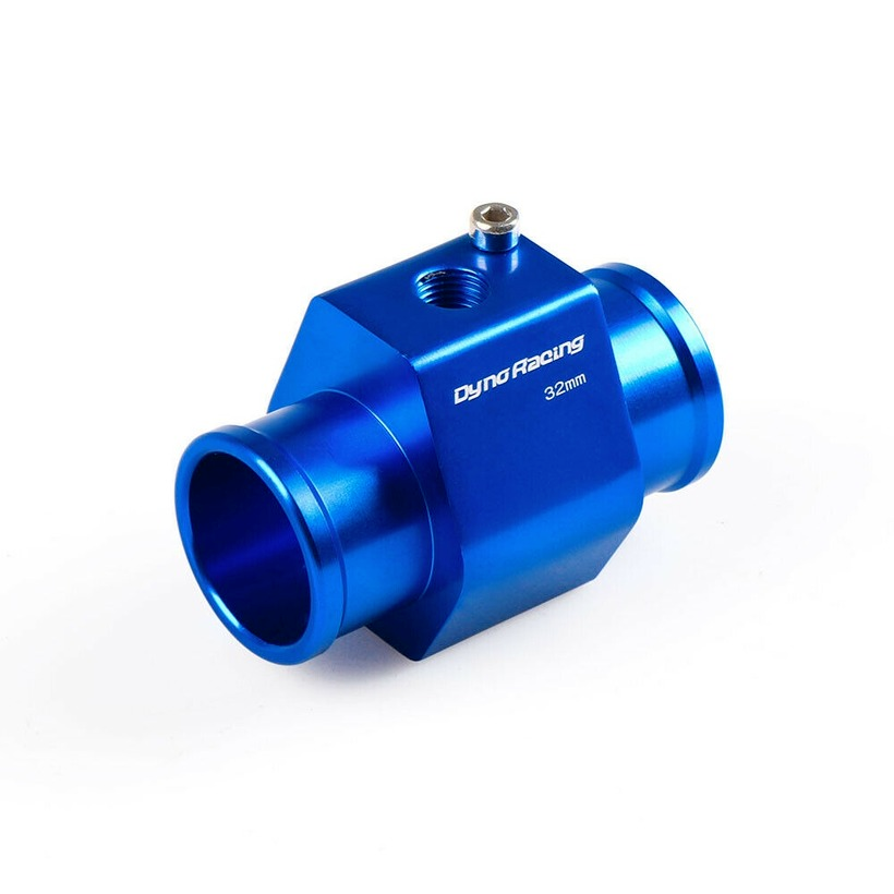 34mm Blue Water Temp Temperature Joint Pipe Sensor Gauge Radiator Hose Adapter