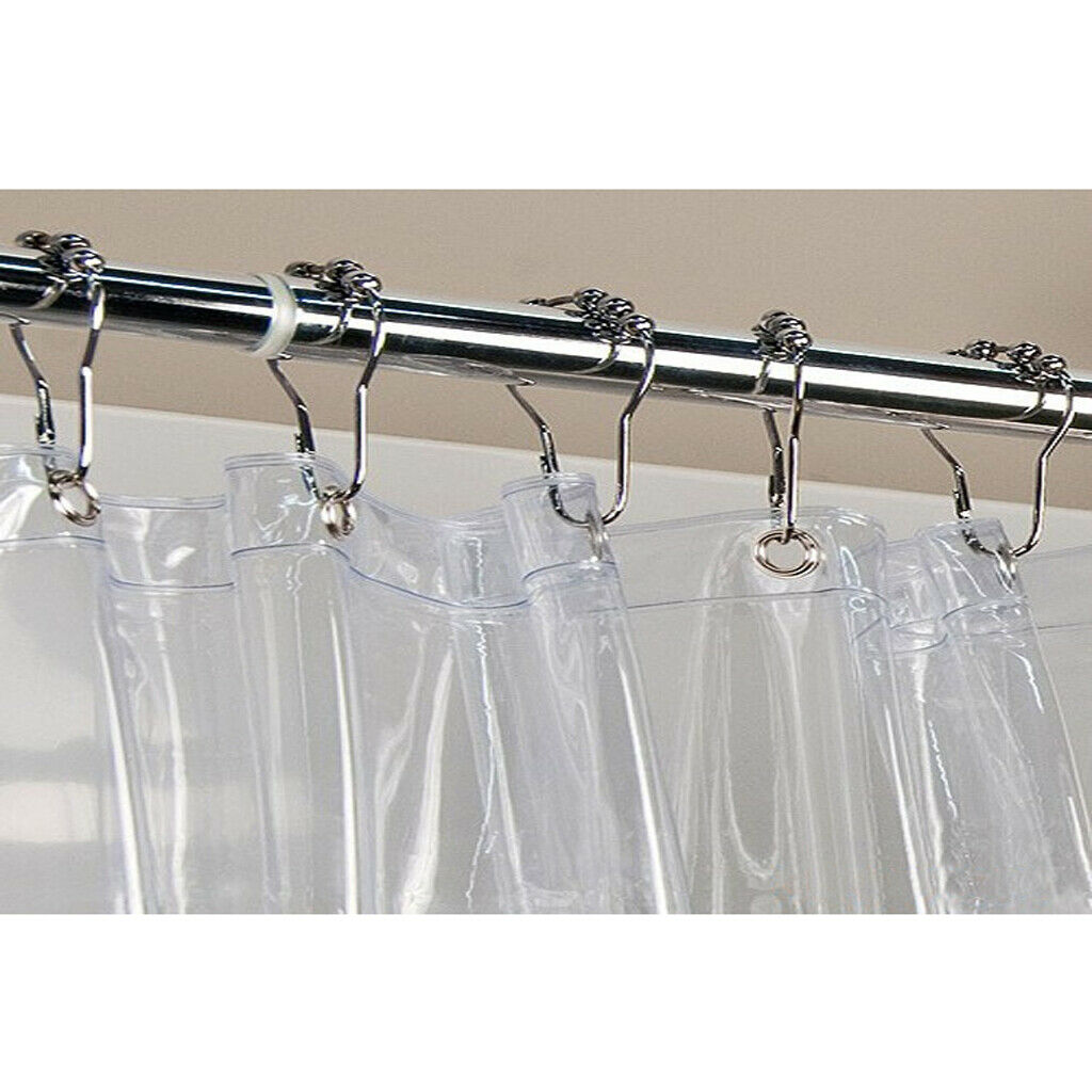 24-Pack Shower Curtain Hooks Rings, Stainless Steel Shower Curtain Rings and