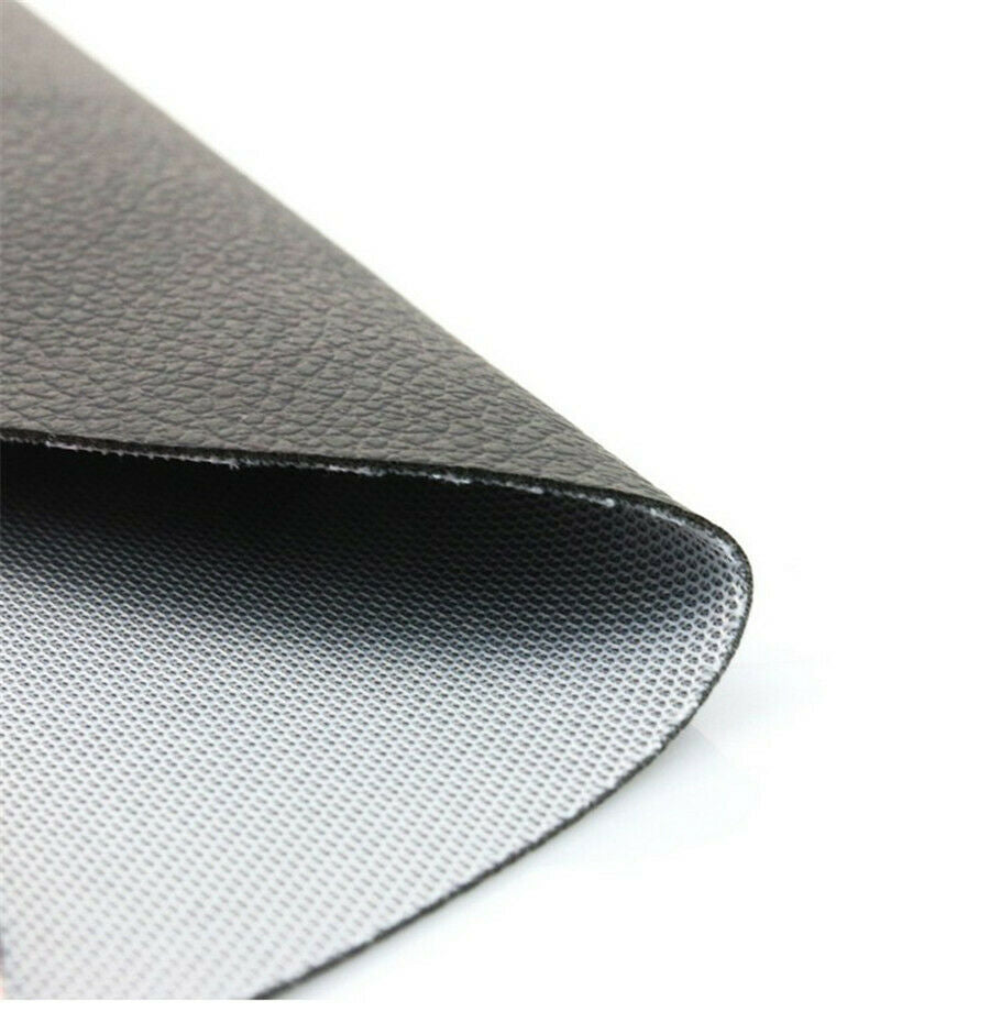 1 Sheets Blue & Black Leather Gripper Soft Motorcycle Seat Cover DIY Tailorable