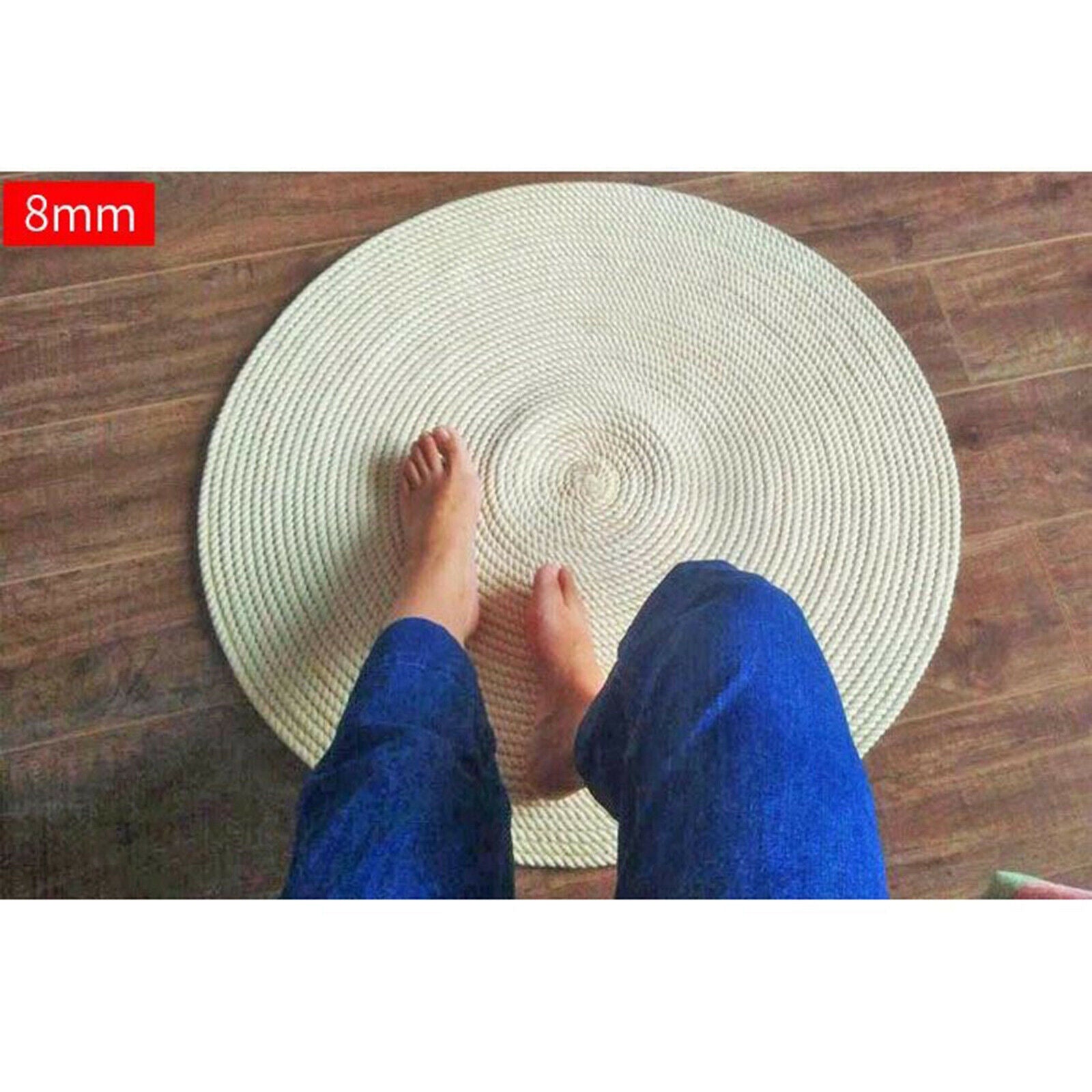 Cotton Twisted Cord DIY Macrame String Rope Textile Tapestry Coaster Accs
