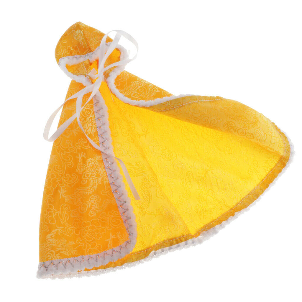 2 Packs Fashionable Cloak for 1/6 Blythe Dollfie BB Outfits Blue and Yellow