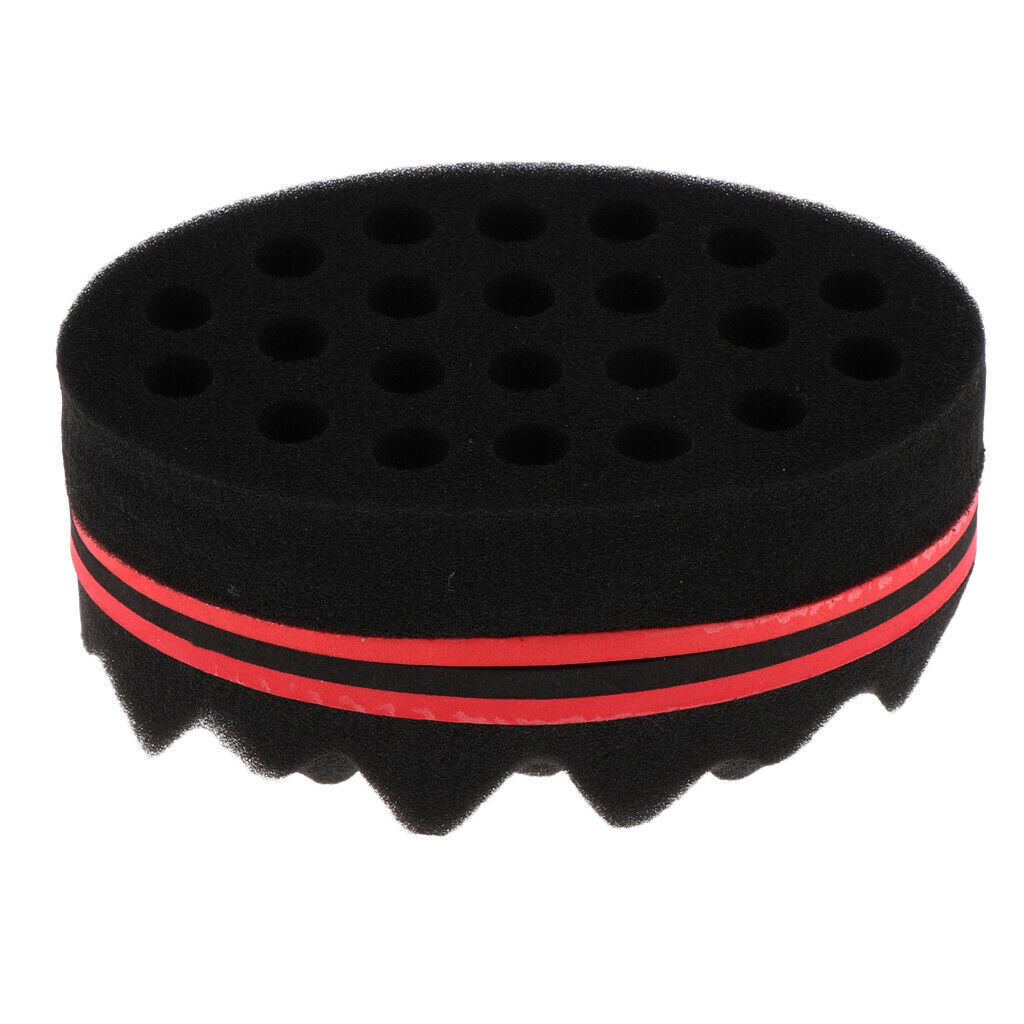 2 in 1 Magic Barber Sponge Twist Hair Brush Sponge for Coils Dreadlocks