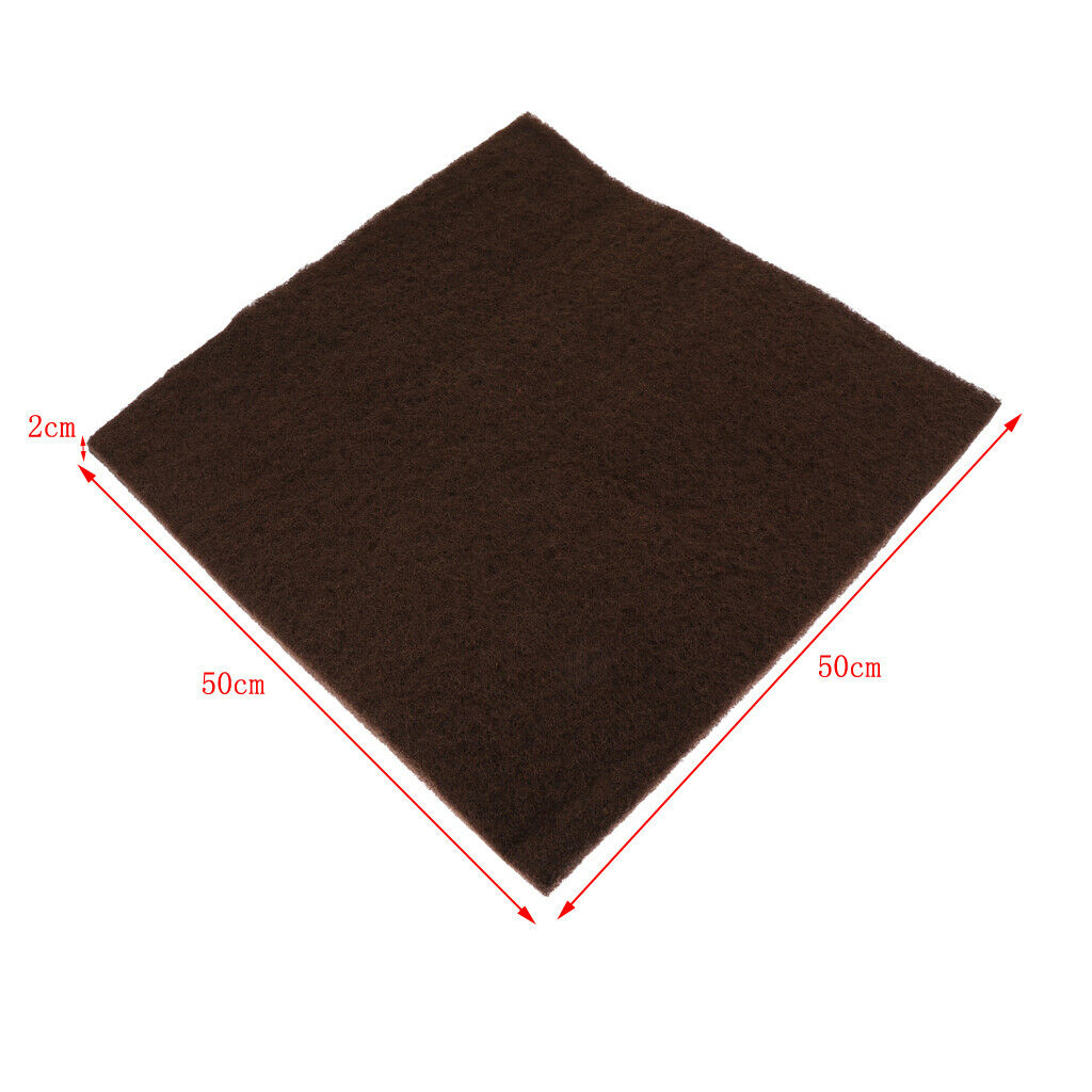 Terrarium Fish Tank Aquarium Aquatic Moss Fiber Plant Pad Easy Grow 50x50cm