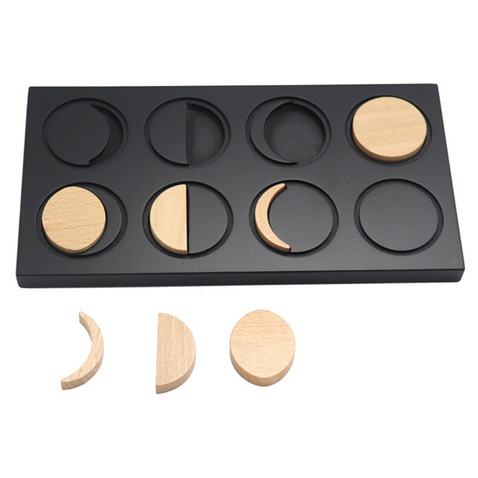 Science Toys Phases of Moon Puzzles Board Toys Playset for Toddlers Kids