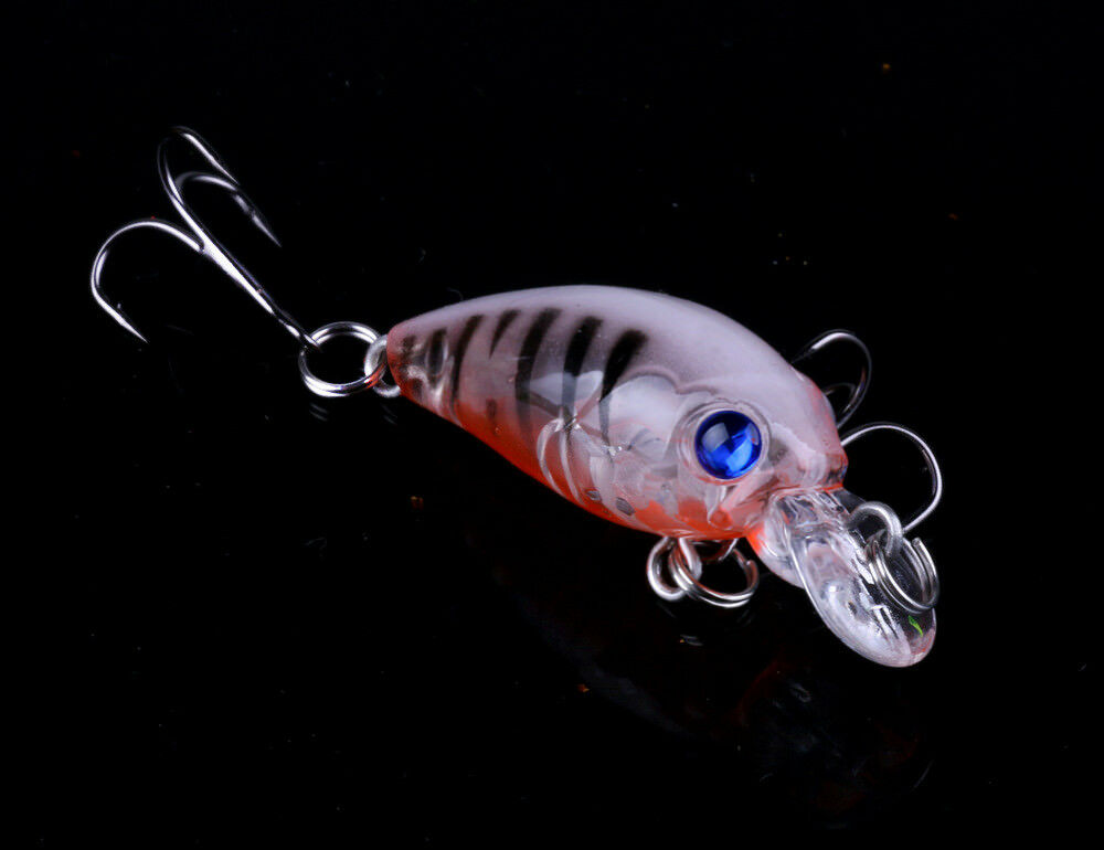 5pcs Bream Fishing Lures Redfin Trout Perch Bass Cod 4.5cm 5pcs Crankbaits Hooks