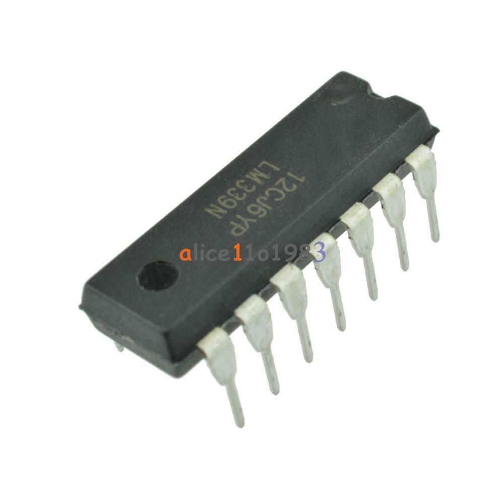 20pcs IC LM339 LM339N DIP-14 LOW POWER Quad Voltage Comparator