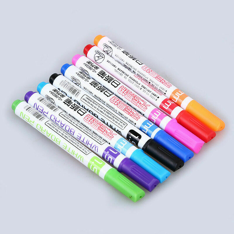 8 Pcs Multicolor Liquid Chalk Marker Pen Note Board Glass Writing Paintings DIY