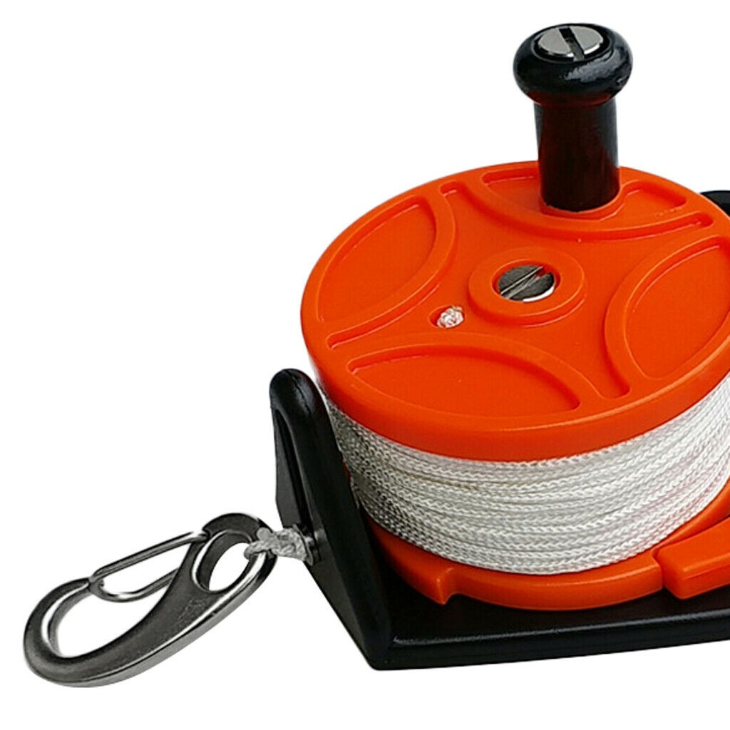 Lightweight Dive Wreck Reel & Handle, Clip for Scuba Diving  Cave Dive