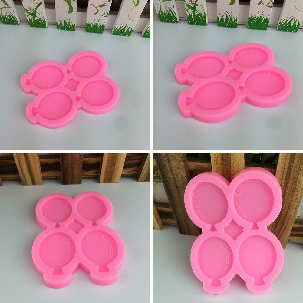 Candy Clay Fondant Tool Balloon Shapes Lollipop Birthday Silicone Molds hot
