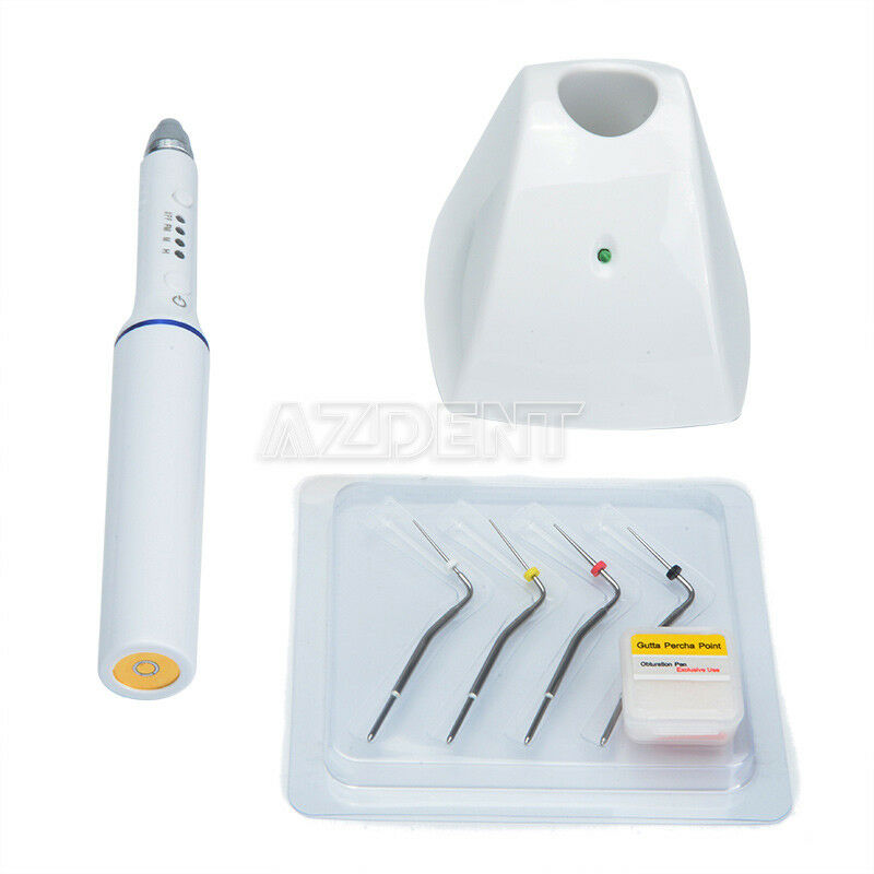 Dental Cordless Obturation System Gutta Percha Endo Heated Pen 4 Tips