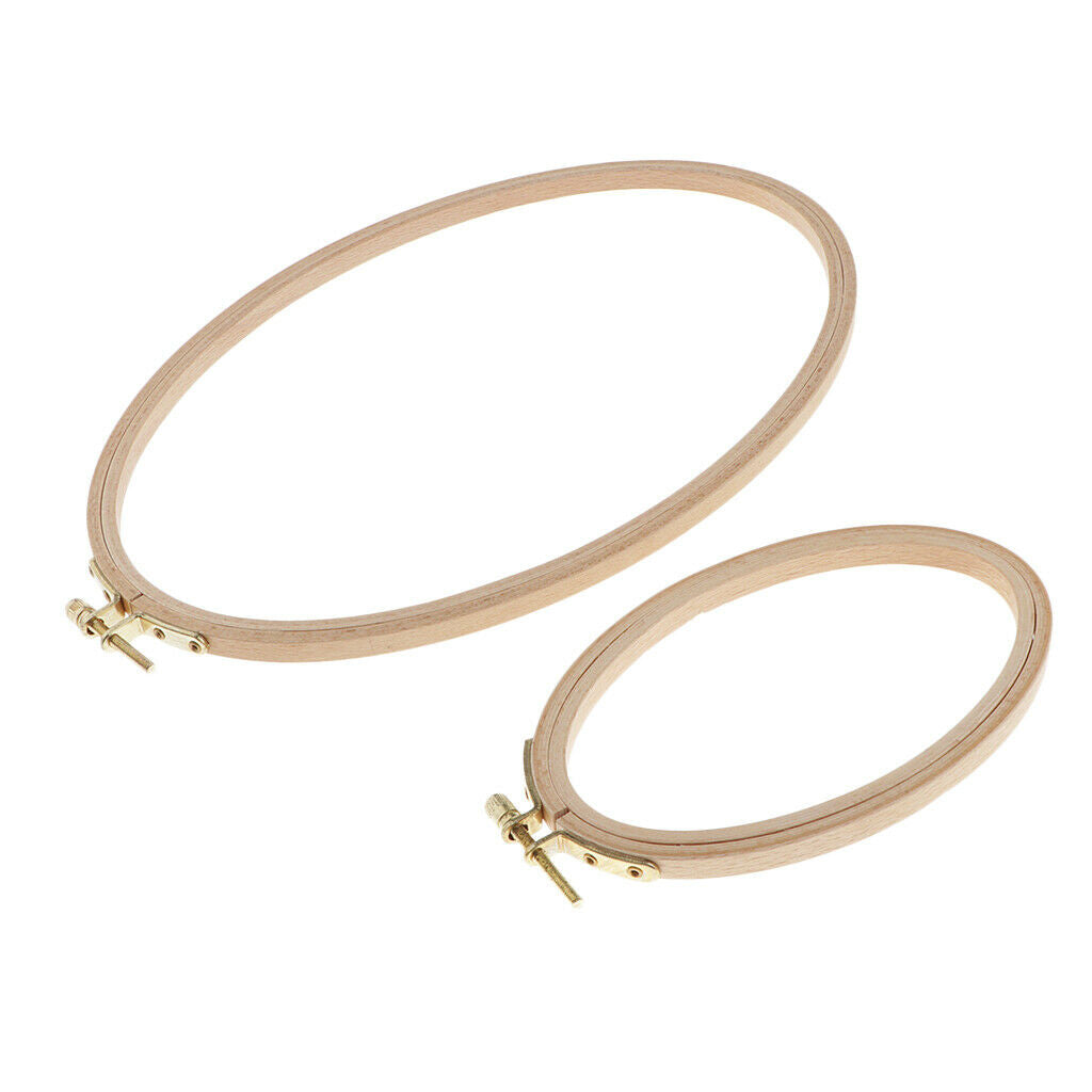 2pcs Wood Embroidery Hoop Sewing Tools for Embroidery Accessory 275mm 137mm