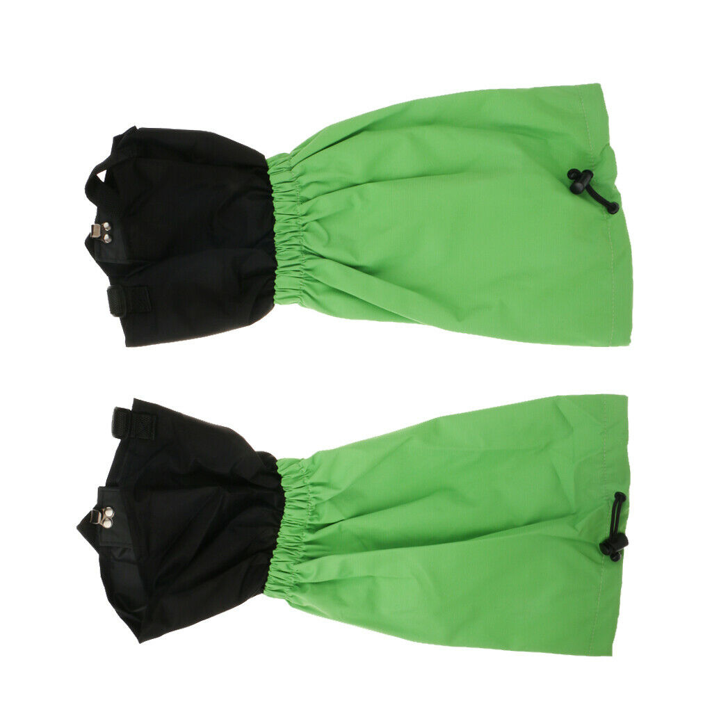 Waterproof Nylon Walking Hiking Outdoor Gaiters High Leg Gaiters Grass Green