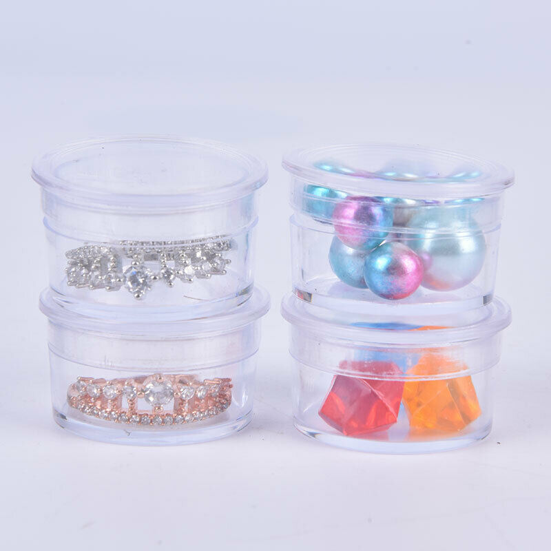 25 Grid Clear Box Plastic Nail Art rhinestones Case Storage ring Jearrings BFCA