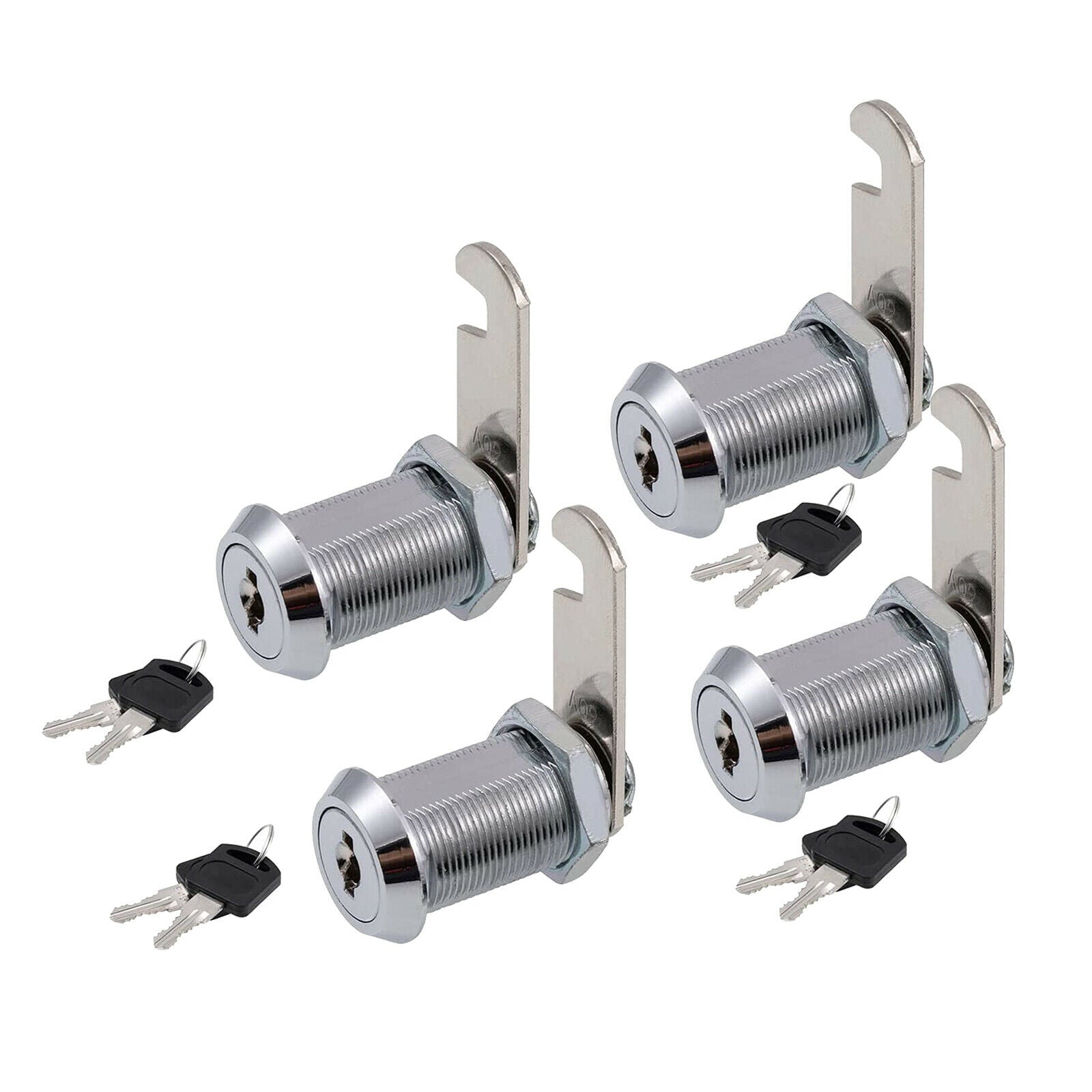 4 Packs 30mm 1-1/8 Inch Cabinet Cam Lock Set for Camper Trailer Door Cabinet